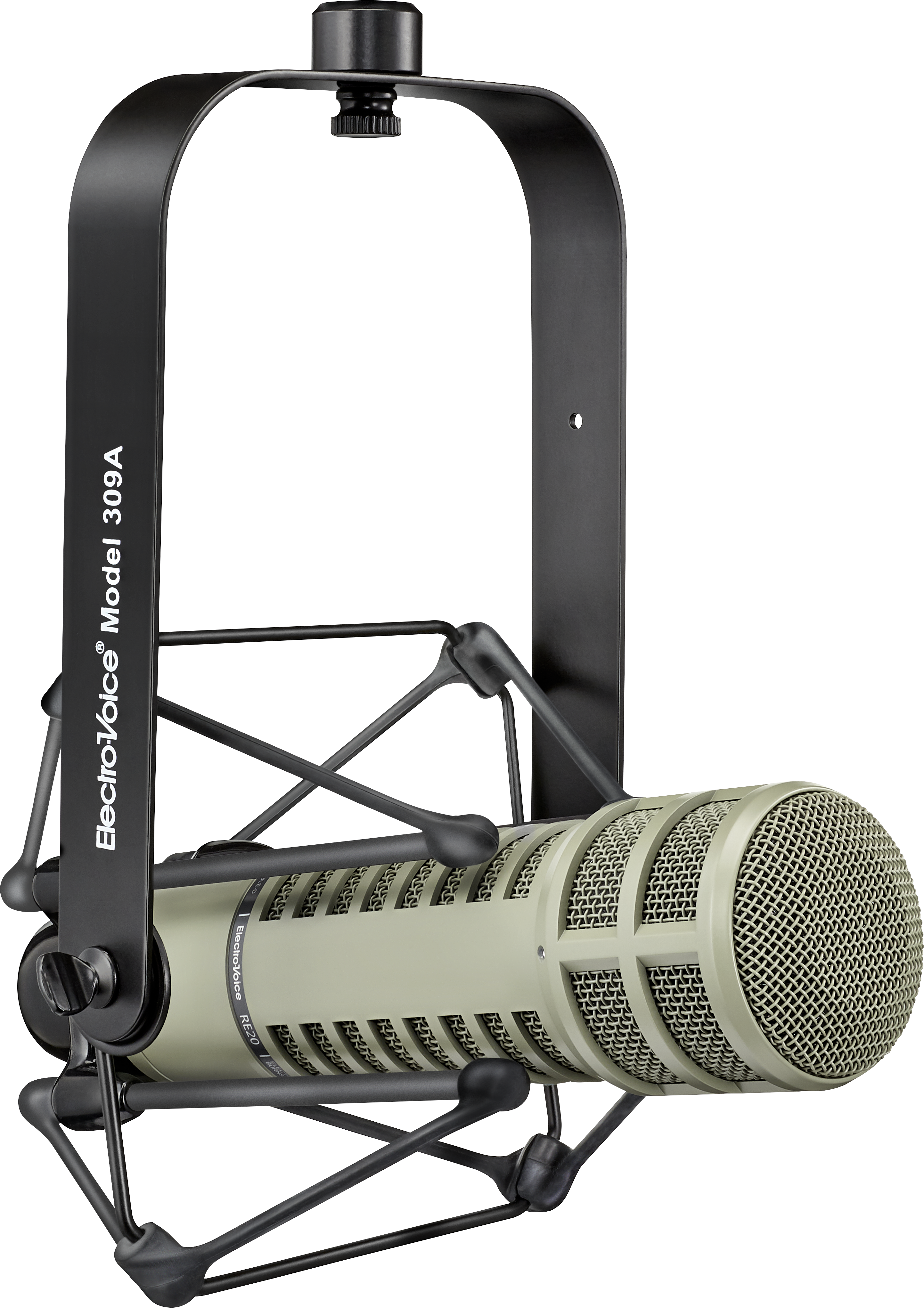 Electro-Voice RE20 Variable-D Dynamic Cardioid Microphone 45-18000Hz Frequency Response 150 Ohms Impedance On-Stage MBS5000 Broadcast Arm with XLR Cable H&A Microphone Suspension Shockmount 