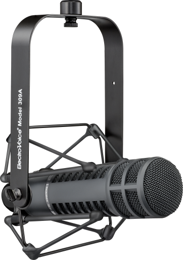 RE20-BLACK Broadcast announcer's microphone with Variable‑D by