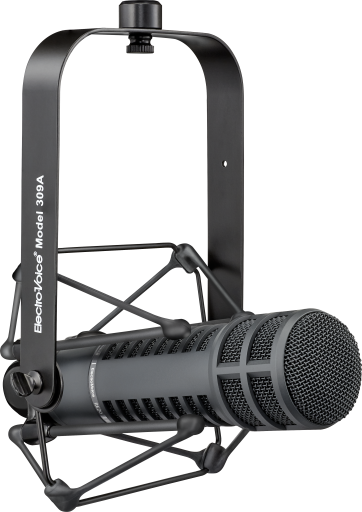 RE20-BLACK Broadcast announcer's microphone with Variable‑D by 