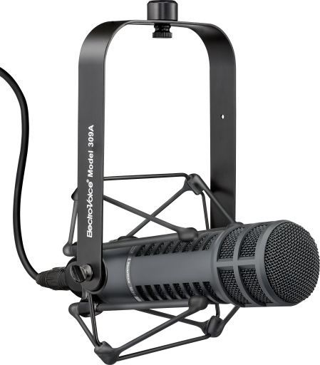 RE20-BLACK Broadcast announcer's microphone with Variable‑D by