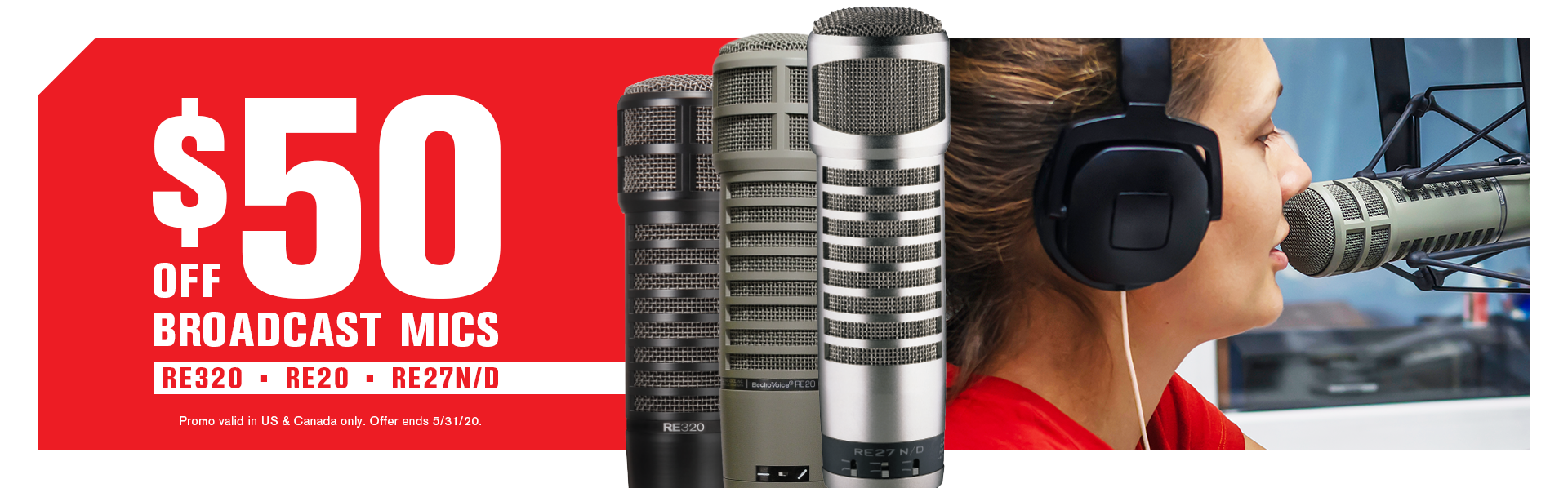 RE Series Variable-D Microphones by Electro-Voice